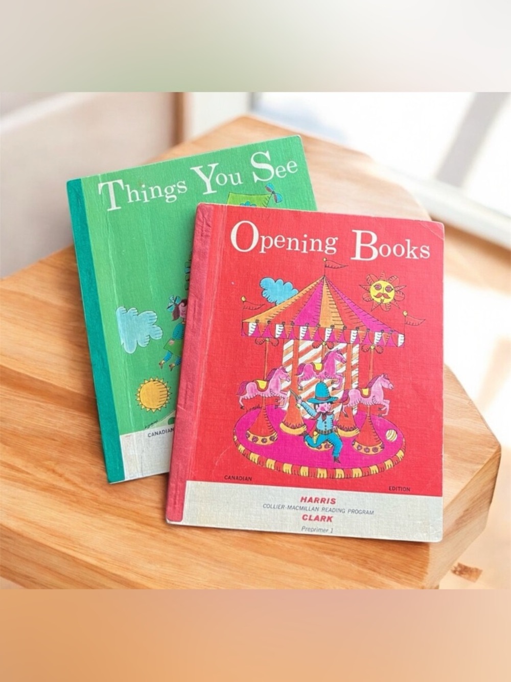 Vintage Language Arts Preprimer Set of 2 Books Nostalgia Kids Things You See